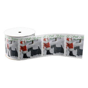 Scottish Terrier Christmas Ripsband
