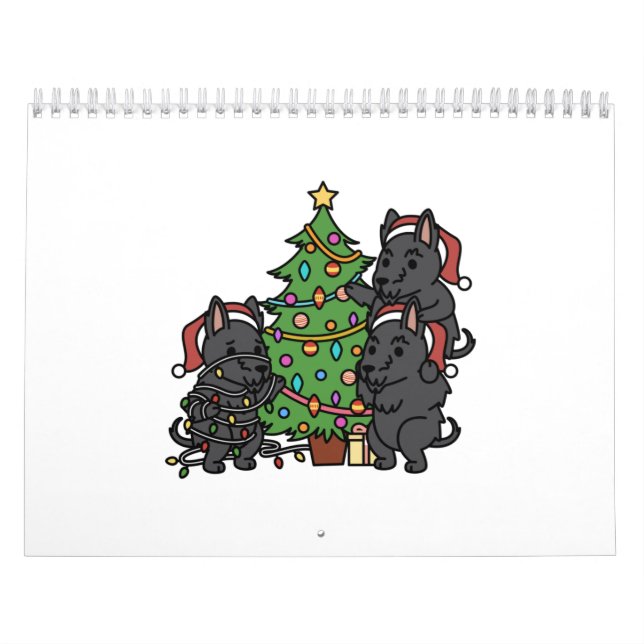 Scottish Terrier Christmas Tree Kalender (Titelbild)