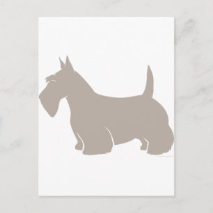 Scottish Terrier Classic Silhouette Postkarte