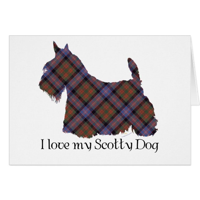 Scottish Terrier Cochran Tartan (Vorderseite (Horizontal))