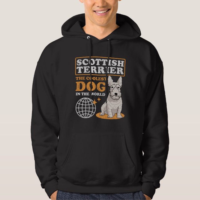 Scottish Terrier Cooler Hund Scottie Hoodie (Vorderseite)