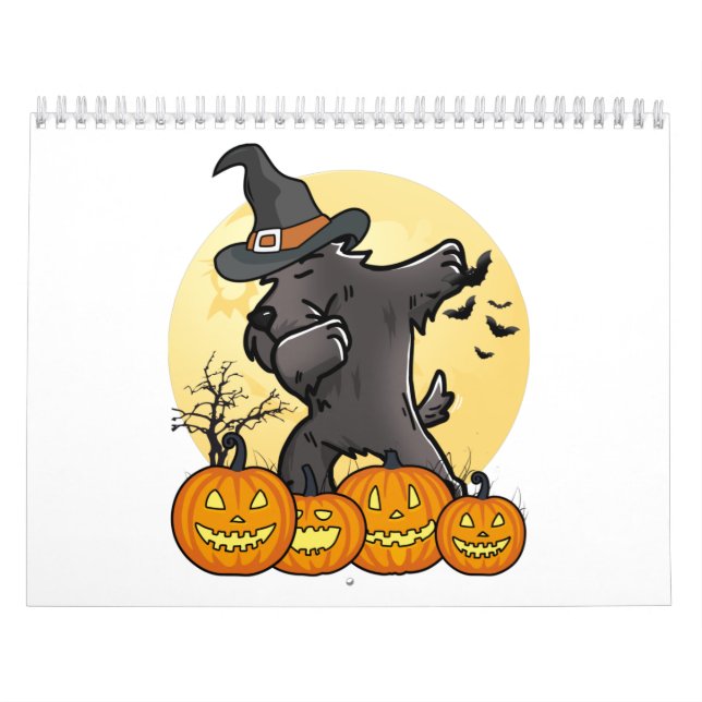 Scottish Terrier Dabbing Halloween Kalender (Titelbild)