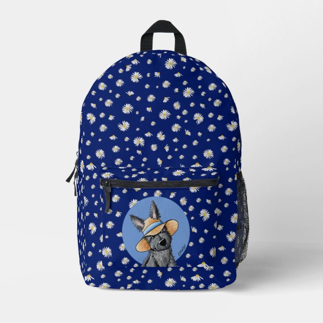 Scottish Terrier Daisy KiniArt Bedruckter Rucksack (Vorderseite)