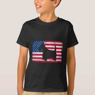 Scottish Terrier Dog 4. Juli Patriotic Amerika T-Shirt