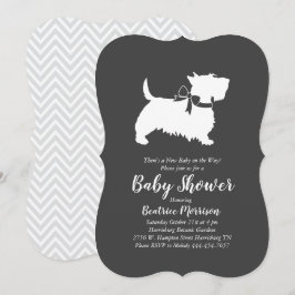 Scottish Terrier Dog Baby Shower Gender Neutral Einladung