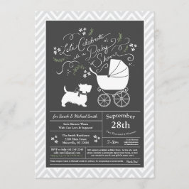 Scottish Terrier Dog Baby Shower Gender Neutral Einladung