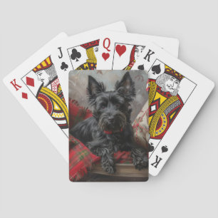 Scottish Terrier Dog Christmas Spielkarten
