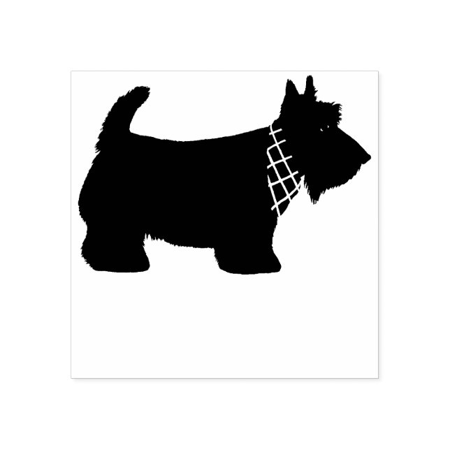 Scottish Terrier Dog Gummistempel (Prägung)