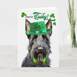 Scottish Terrier Dog Lucky St Patrick's Day Feiertagskarte