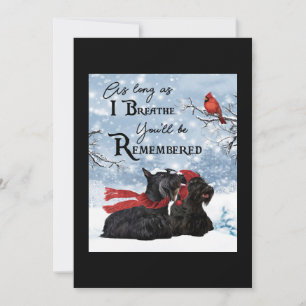 Scottish Terrier Dog Memorial Dankeskarte