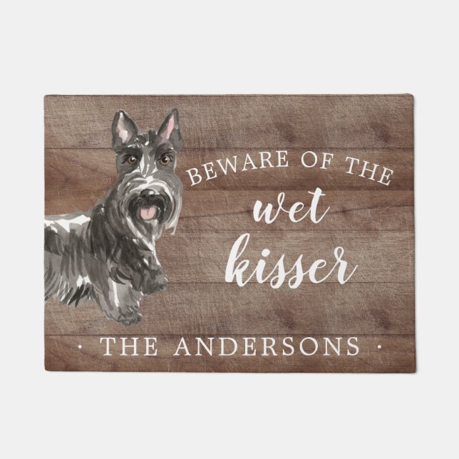 Scottish Terrier Dog Personalisiert Door Mat Fußmatte (Vorderseite)