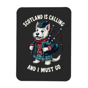 Scottish Terrier Dog Scotland ruft an und ich muss Magnet