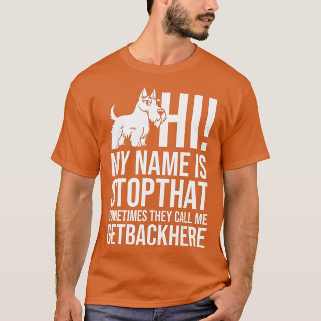 Scottish Terrier Dog Welppies Owner Lover T-Shirt (Vorderseite)