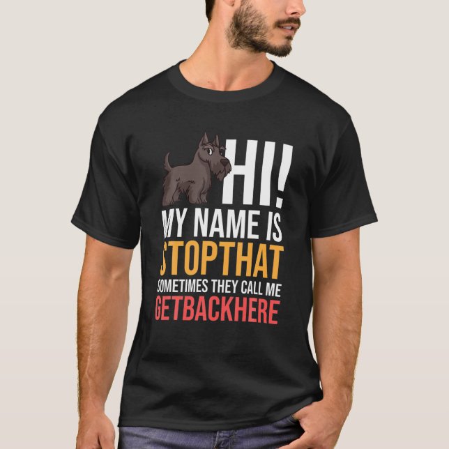 Scottish Terrier Dog Welppies Owner Lover T-Shirt (Vorderseite)
