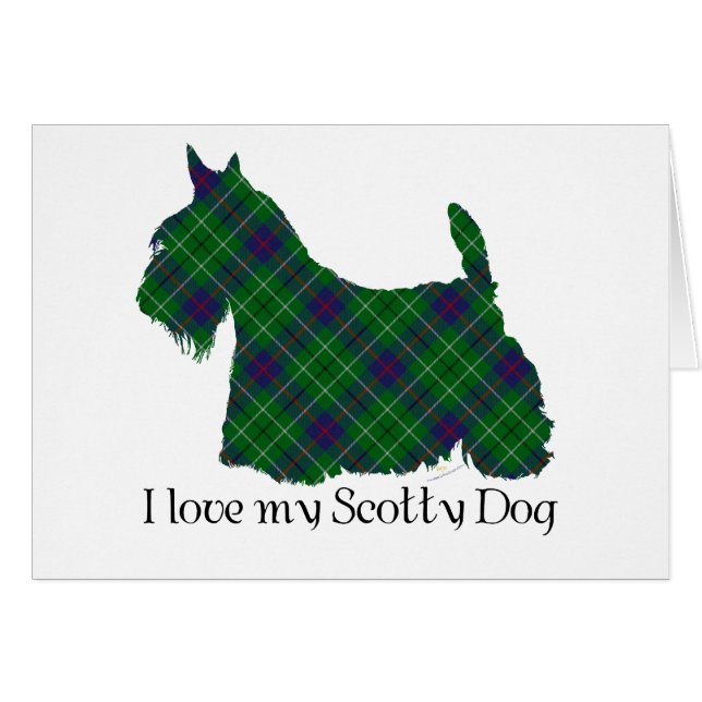 Scottish Terrier Duncan Tartan (Vorderseite (Horizontal))