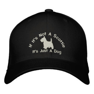 Scottish Terrier Funny Dog Slogan Bestickte Kappe