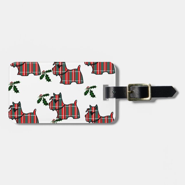 SCOTTISH TERRIER GEPÄCKANHÄNGER (Vorderseite horizontal)