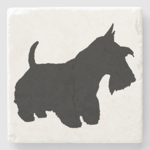 Scottish-Terrier-Geschenke, Scottie-Hund, Steinuntersetzer