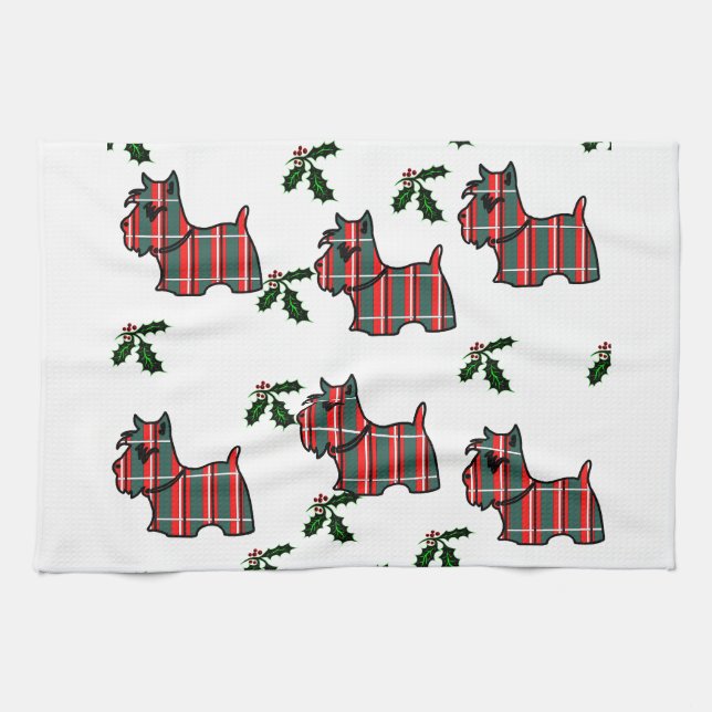 SCOTTISH TERRIER GESCHIRRTUCH (Horizontal)