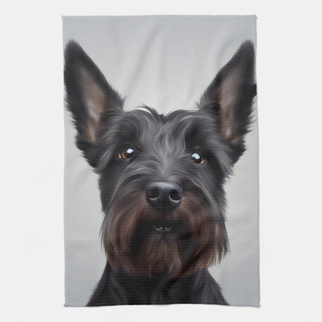 Scottish Terrier Geschirrtuch (Vertikal)