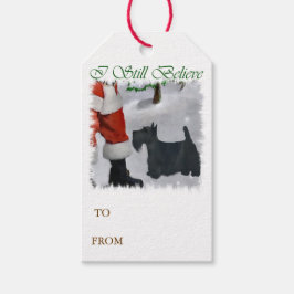 Scottish Terrier glaubte Weihnachten Geschenkanhänger