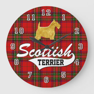 Scottish Terrier Große Wanduhr
