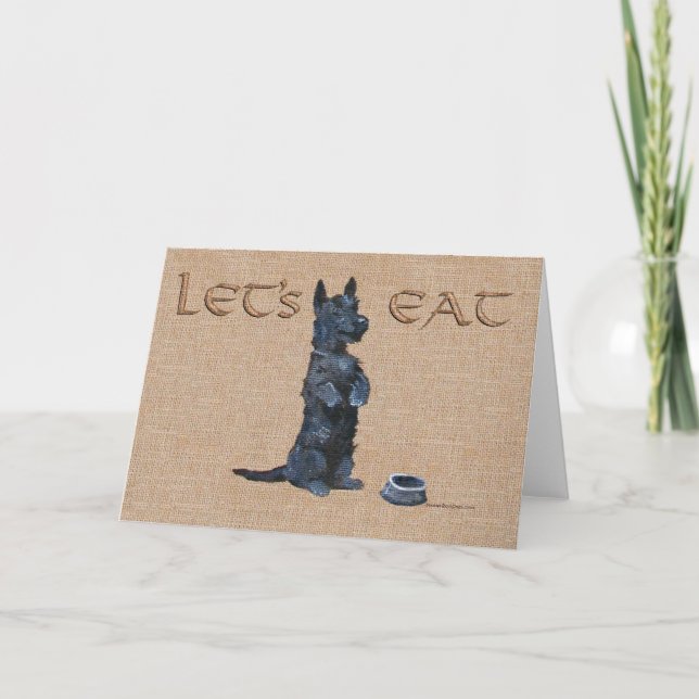 Scottish Terrier Grußkarte Karte (Vorderseite)