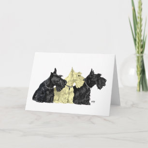 Scottish Terrier Grußkarte Karte