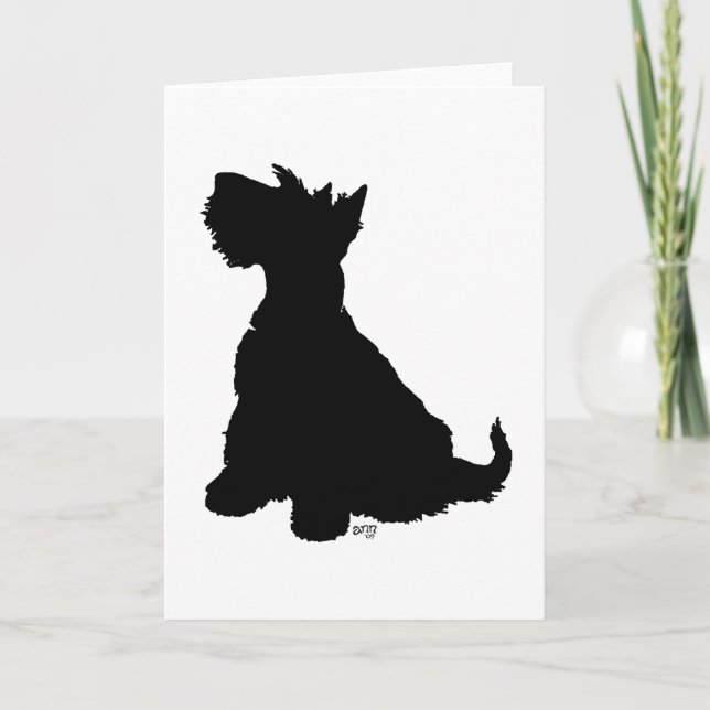 Scottish Terrier Grußkarte Karte (Vorderseite)