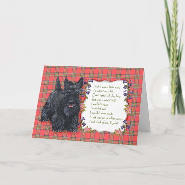 Scottish Terrier Grußkarte Karte (Vorderseite)