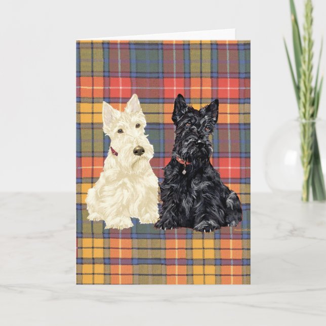 Scottish Terrier Grußkarte Karte (Vorderseite)