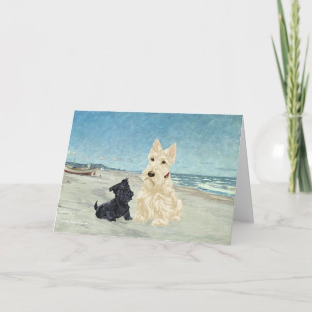 Scottish Terrier Grußkarte Karte (Vorderseite)