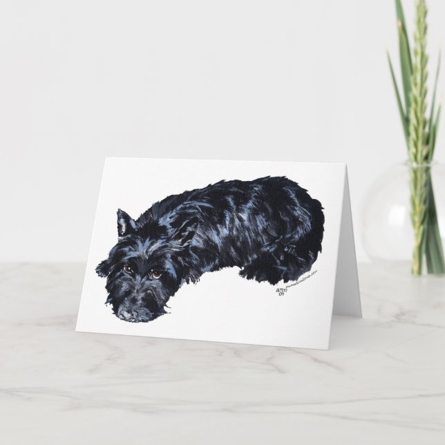 Scottish Terrier Grußkarte Karte (Vorderseite)