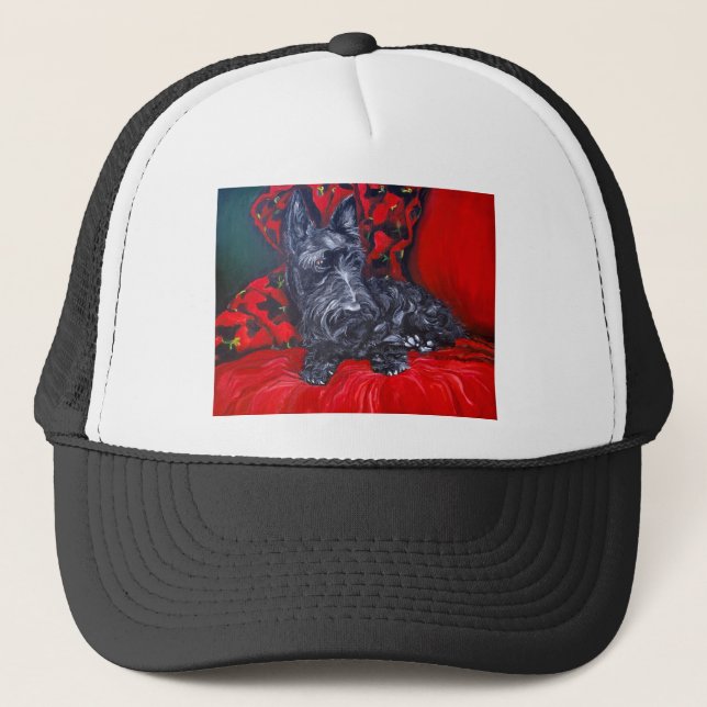 Scottish Terrier Haggis Truckerkappe (Vorderseite)
