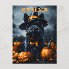 Scottish Terrier Halloween Feiertagspostkarte