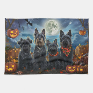 Scottish Terrier Halloween Spooky Geschirrtuch