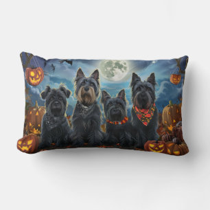 Scottish Terrier Halloween Spooky Lendenkissen