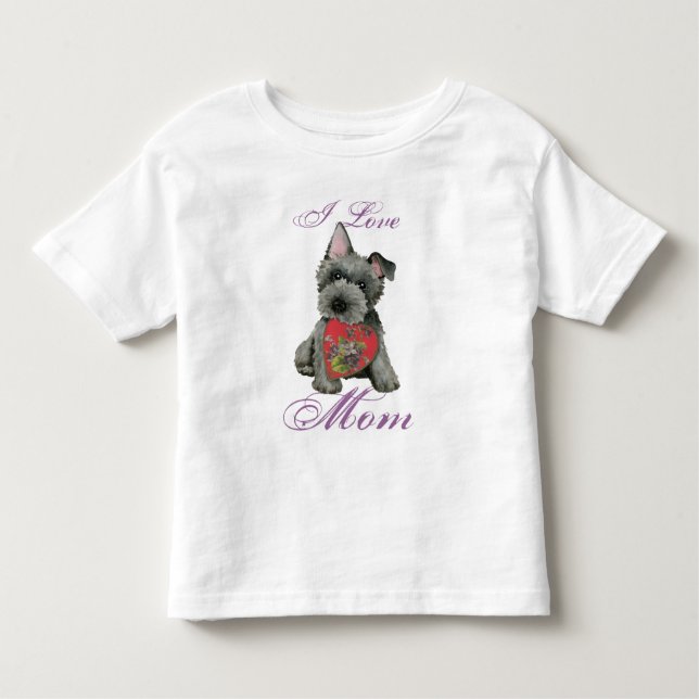 Scottish Terrier Heart Mama Kleinkind T - Shirt (Vorderseite)