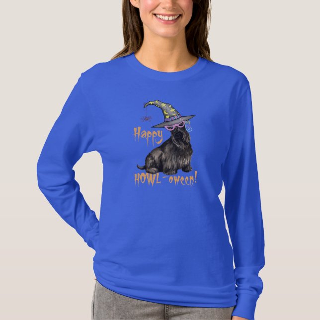 Scottish-Terrier-Hexe T-Shirt (Vorderseite)
