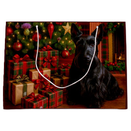 Scottish Terrier Holiday  Große Geschenktüte