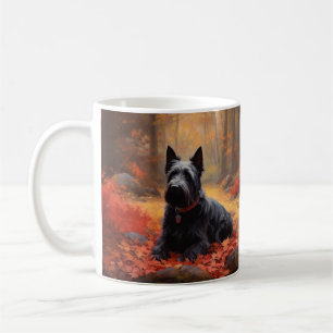 Scottish Terrier im Herbst Leaves Fall Inspiriert Kaffeetasse