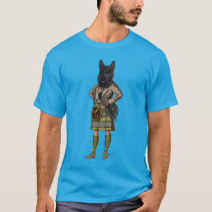 Scottish Terrier im Kilt T-Shirt