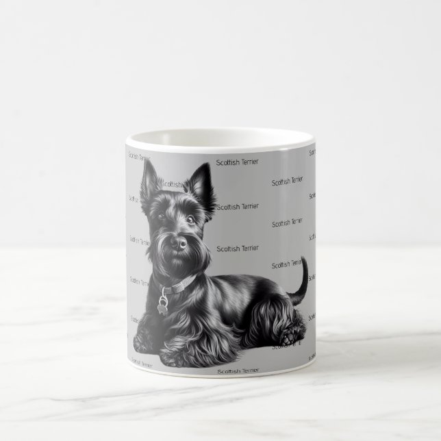 Scottish Terrier in Kaffeetasse (Mittel)