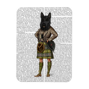 Scottish Terrier in Kilt Magnet