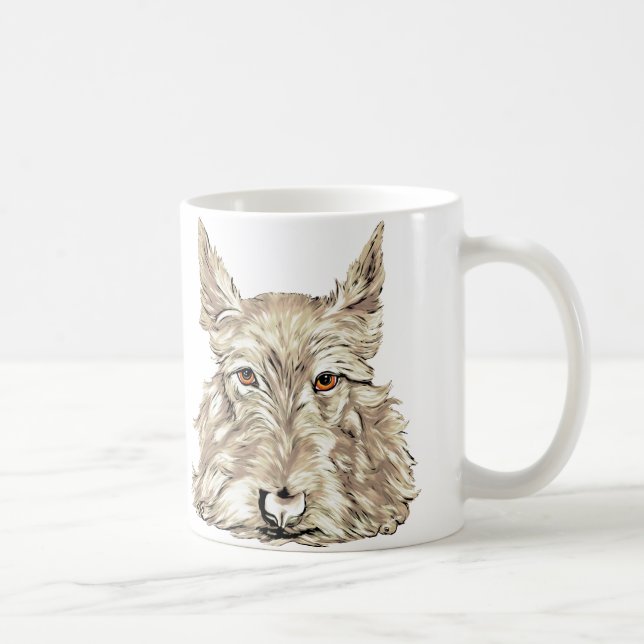 Scottish Terrier in Wheaten Tasse (Rechts)