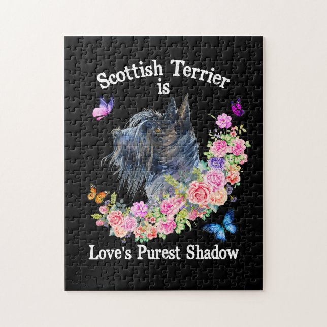 Scottish Terrier ist der reinste Schatten der Lieb Puzzle (Vertikal)