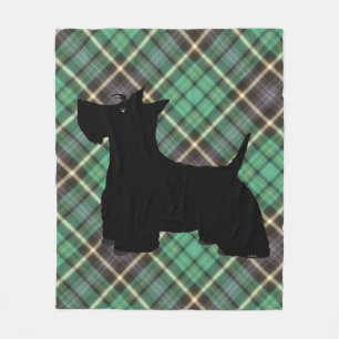 Scottish Terrier Kariert Fleece Blanket