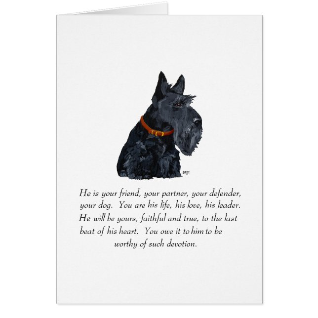Scottish Terrier Keepake (Vorne)