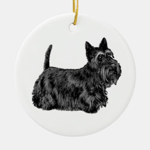 Scottish Terrier Keramik Ornament