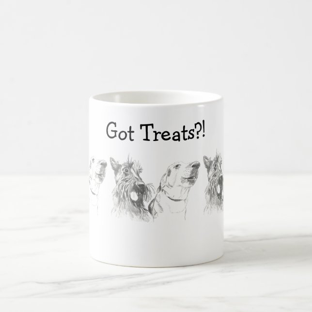 Scottish Terrier Labrador ink Zeichnend|Got Lecker Kaffeetasse (Mittel)